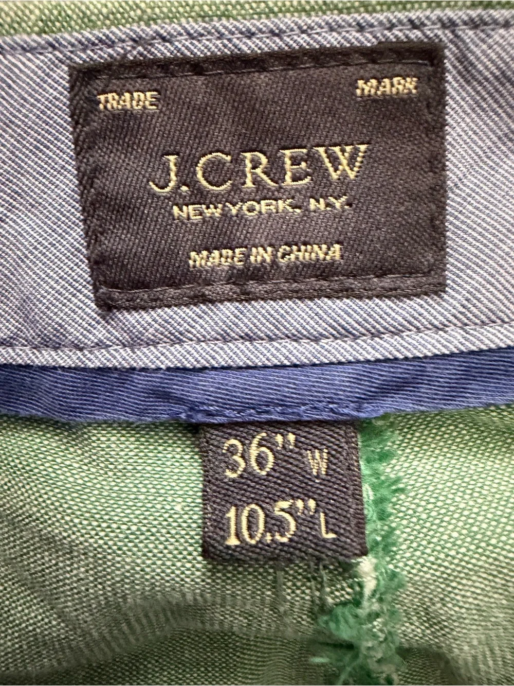 J. Crew Light Green Flat-Front Men's Shorts